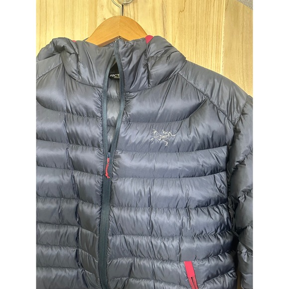 Arcteryx Cerium LT Hoody Womens XL Navy Blue Down Puffer Jacket - Picture 3 of 16